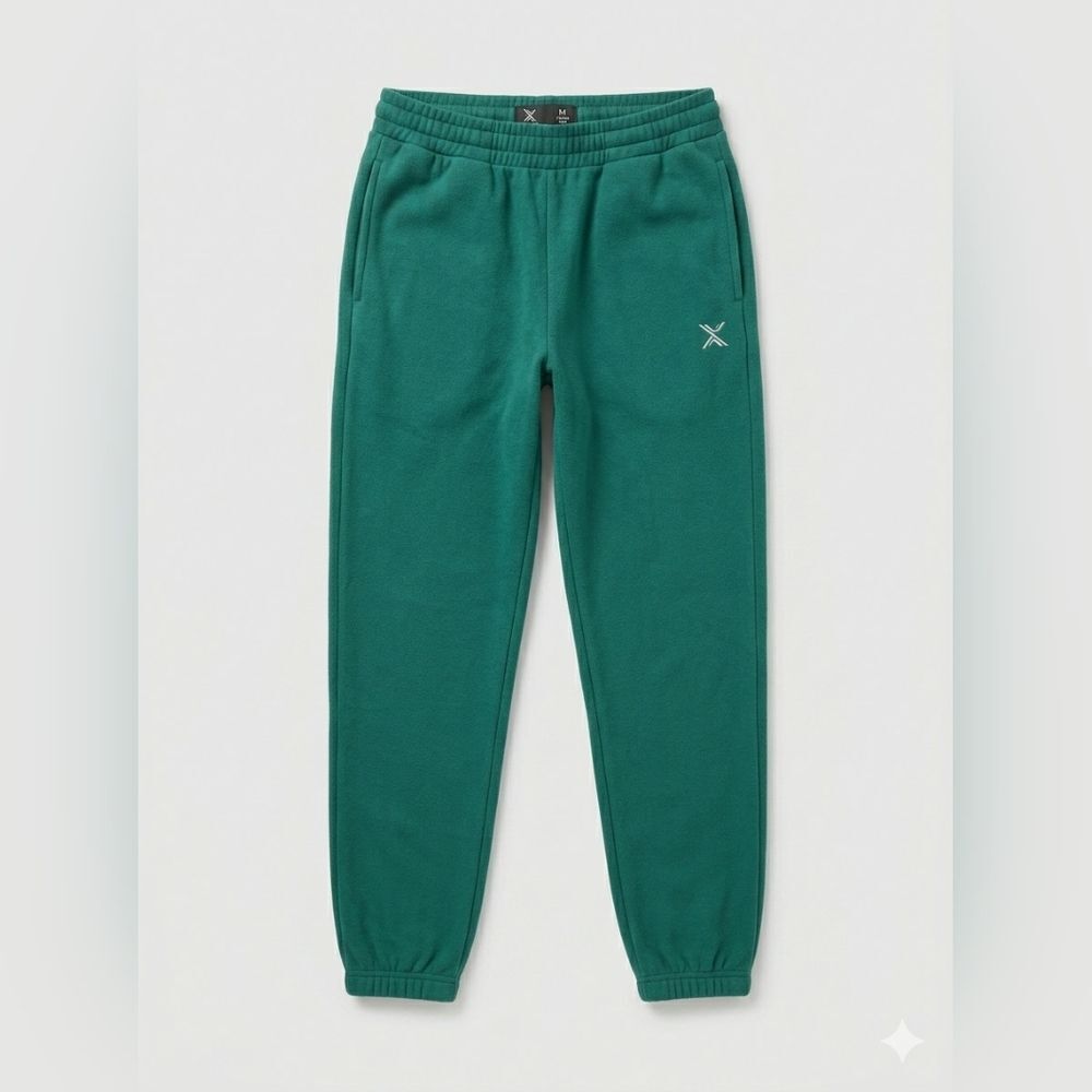 XERSION Emerald Green Fleece Jogger Sweatpants QuickDri Athletic Lounge Pants